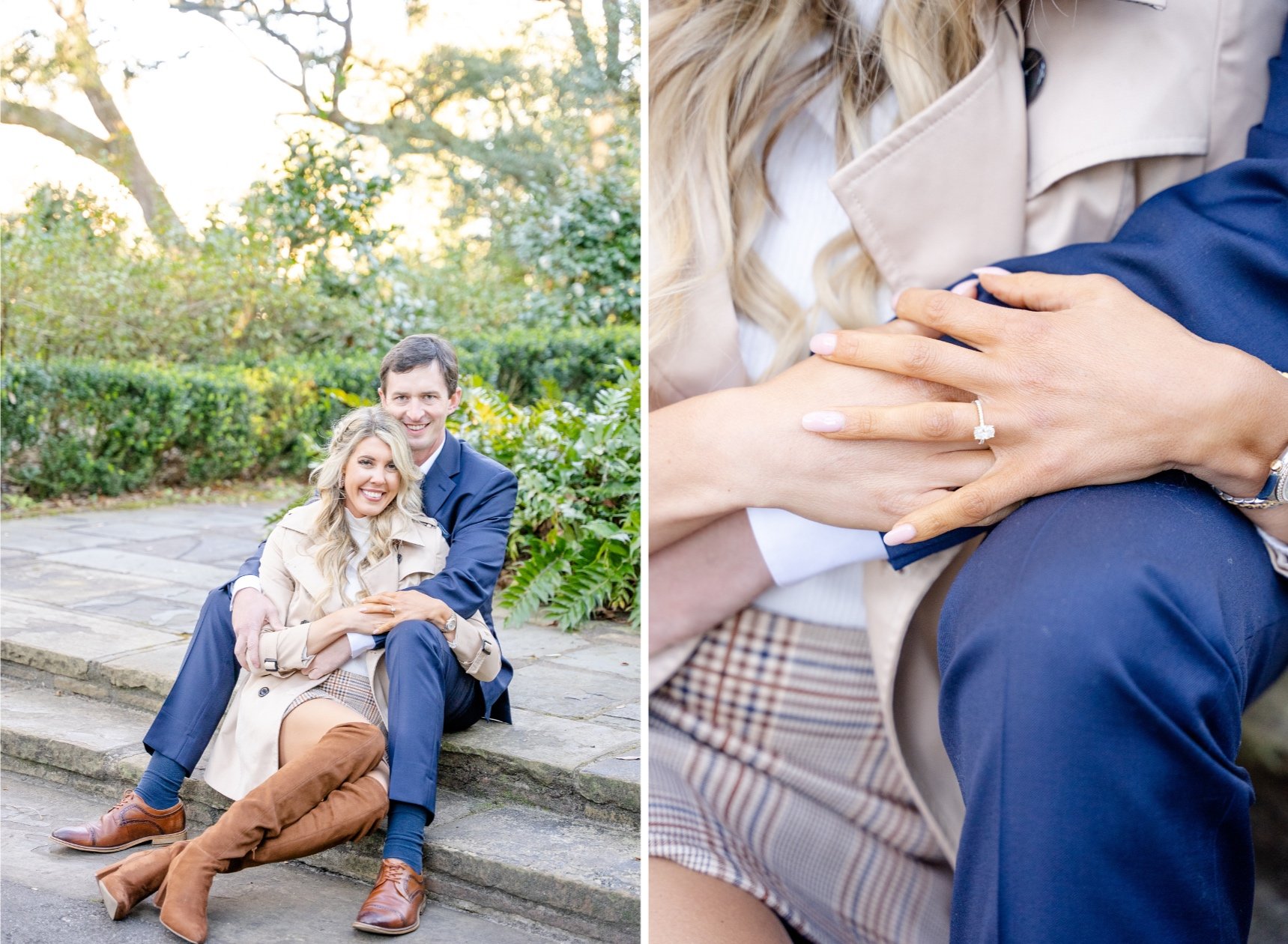 Bellingrath Gardens Engagement Session in January Photographed by Kristen Marcus Photography