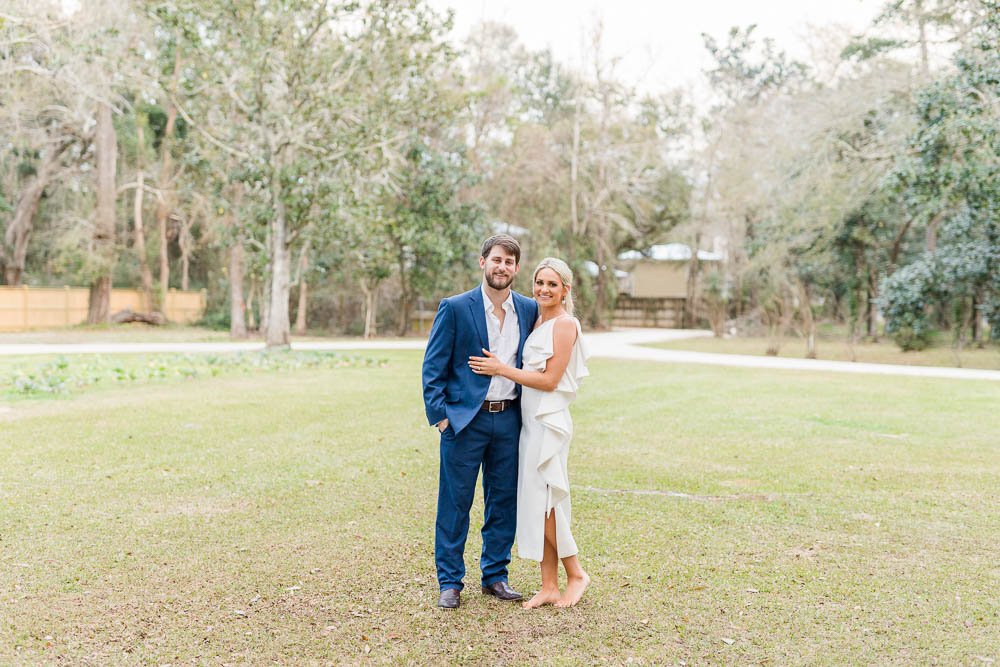 Private Land Engagement Session Photoshoot in Fairhope Alabama Photographed by Kristen Marcus Photography