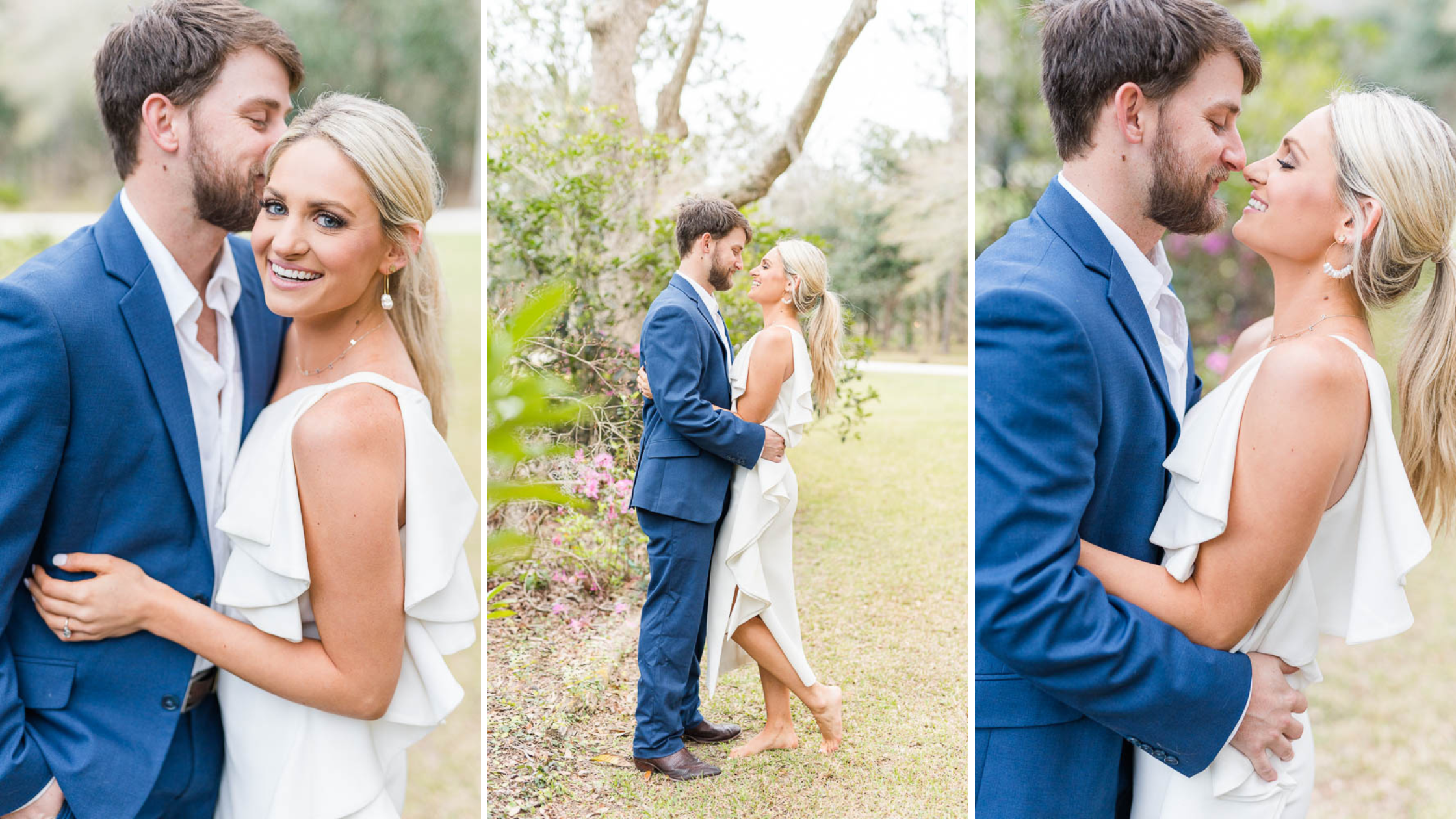 Private Land Engagement Session Photoshoot in Fairhope Alabama Photographed by Kristen Marcus Photography