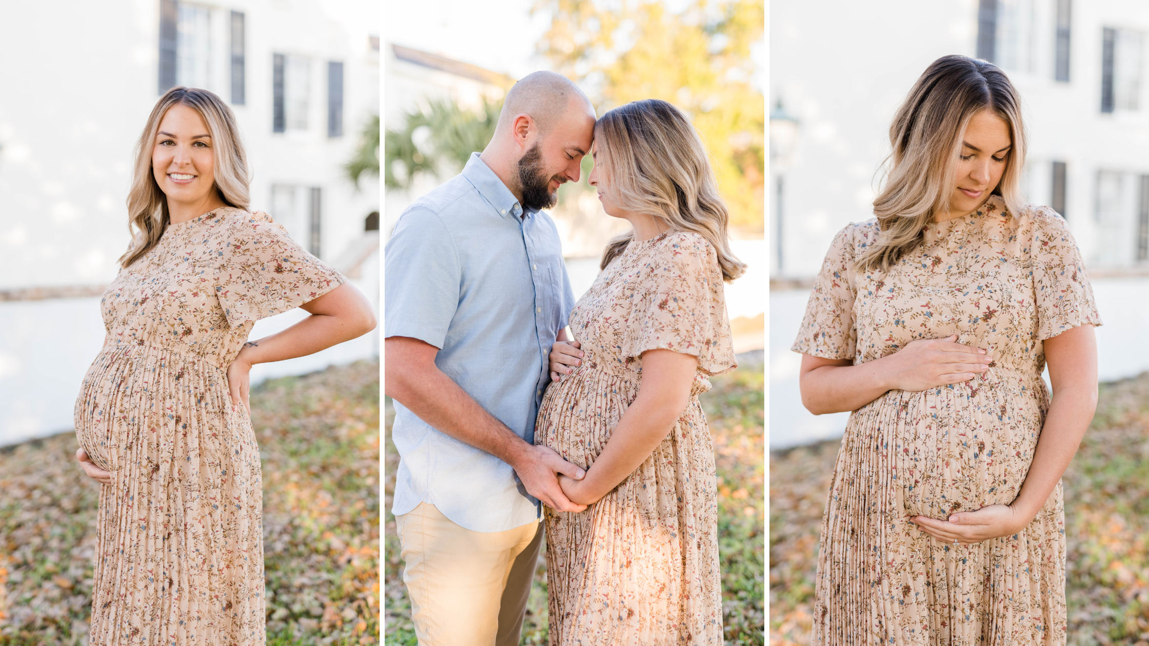 Downtown Mobile Alabama (Fort Conde / History Museum) Maternity Session Photoshoot Photographed by Kristen Marcus Photography