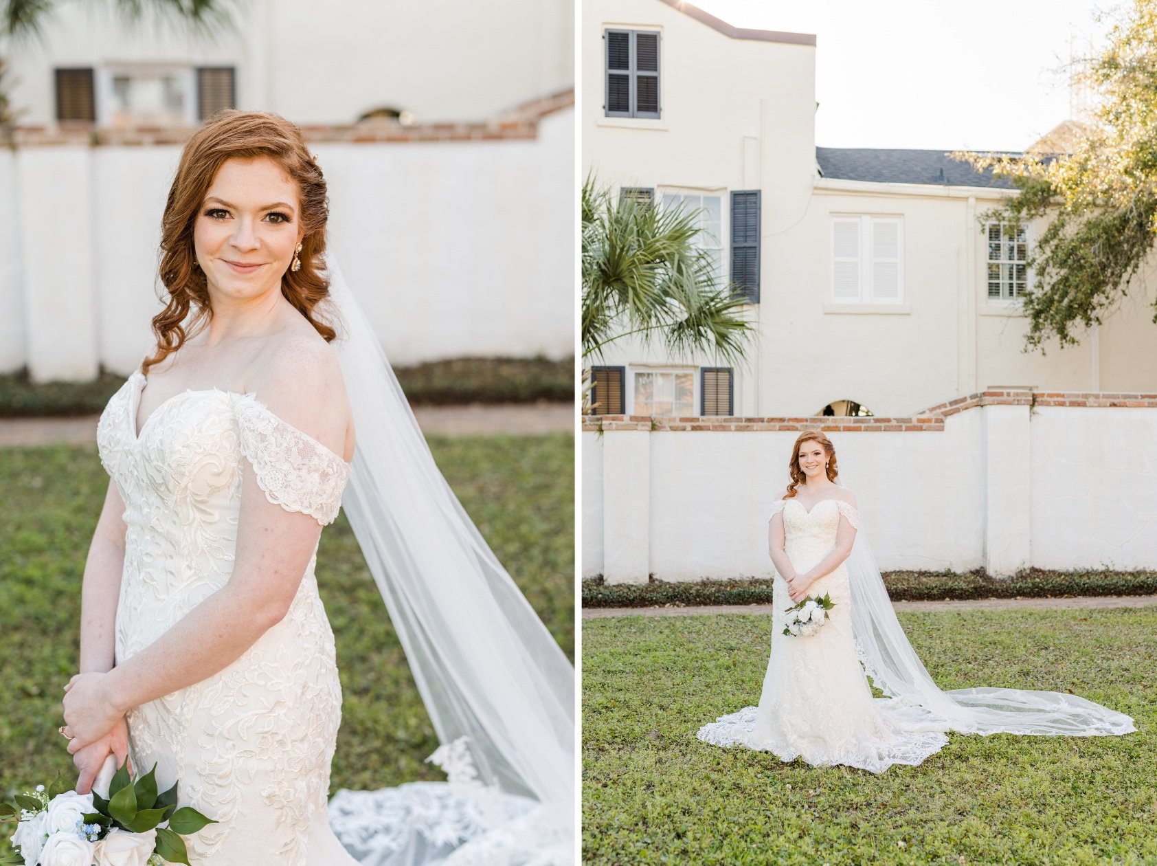 Conde Charlotte Museum Bridal Portrait Session Photographed by Kristen Marcus Photography in Downtown Mobile Alabama