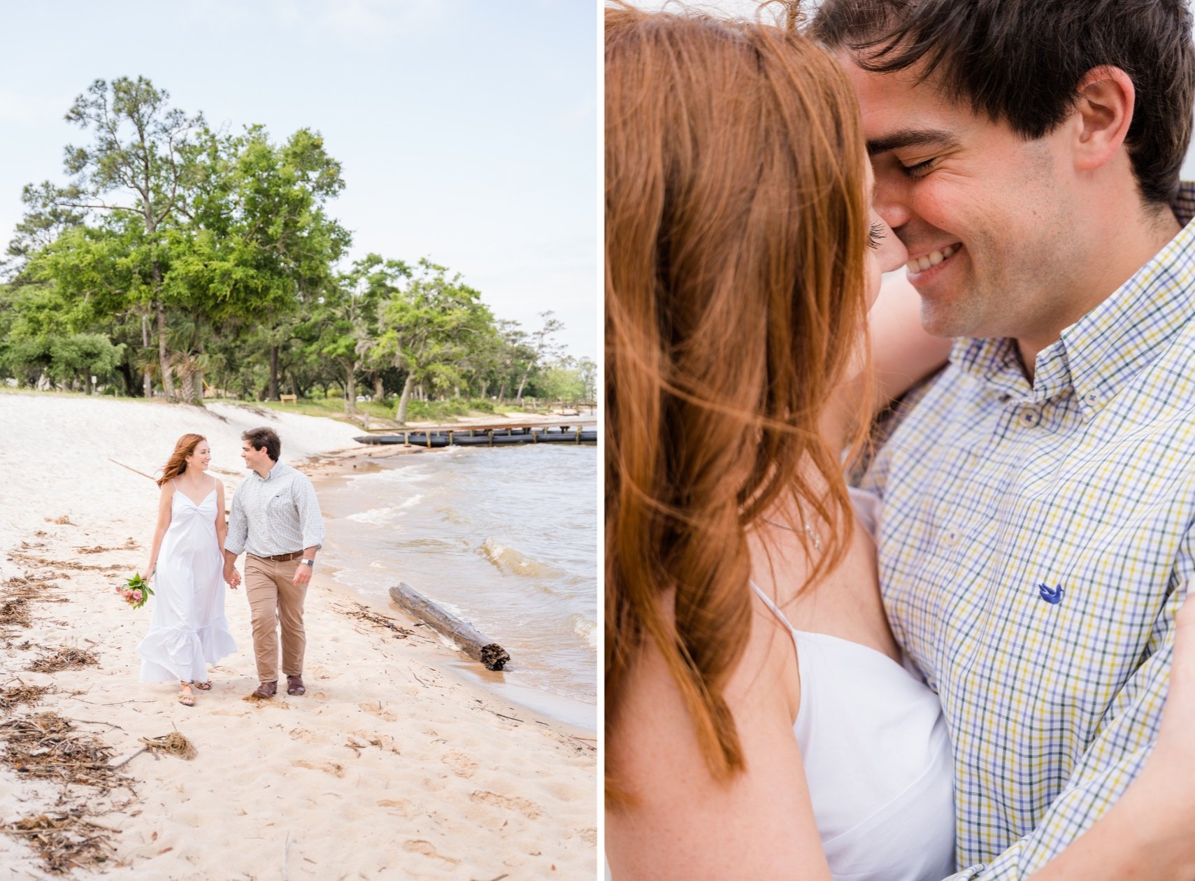 Surprise Fairhope Alabama Proposal Session Photoshoot Photographed by Kristen Marcus Photography