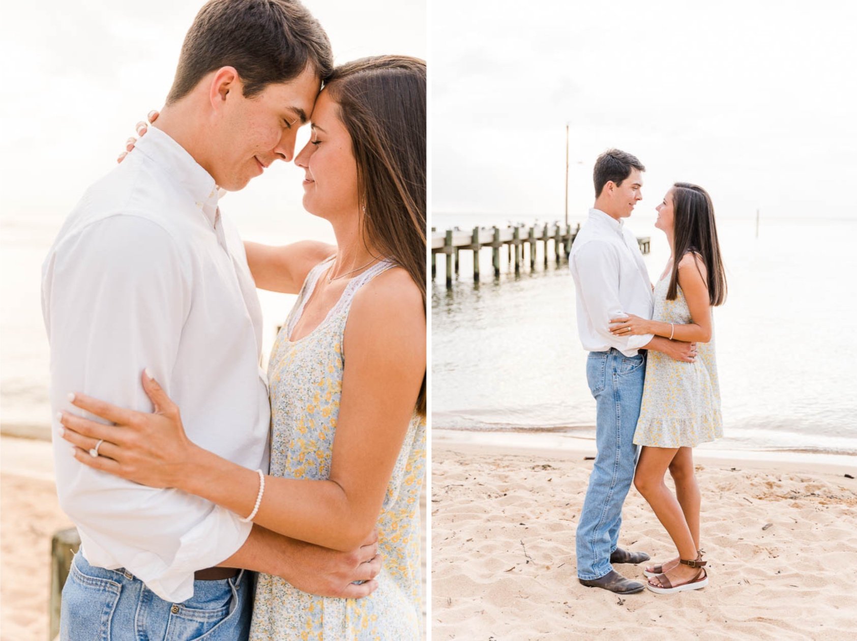 Fairhope Pier Proposal Photographed by Kristen Marcus Photography