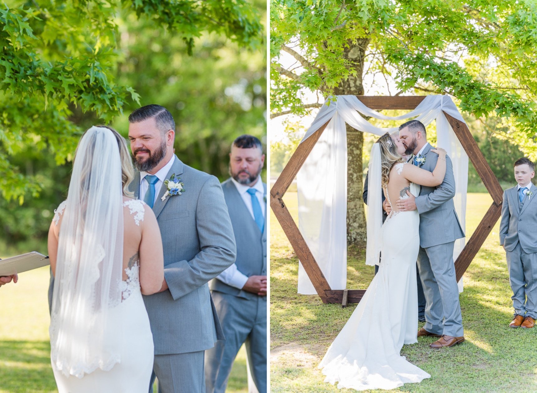 Elegant Backyard Wedding in Atmore Alabama Photography by Kristen Marcus Photography