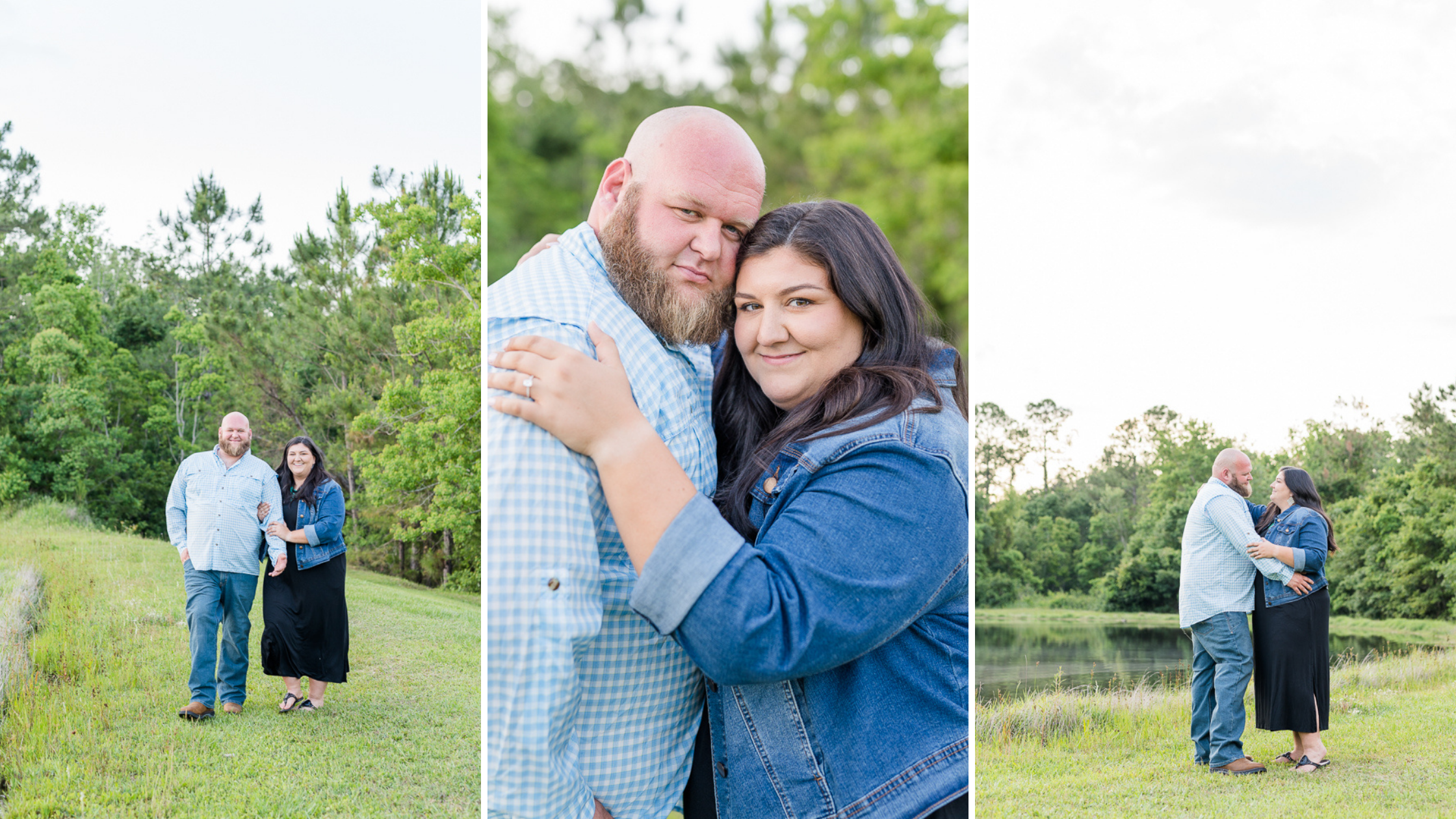 Backyard Engagement Session Photoshoot in Alabama Photographed by Kristen Marcus Photography | Alabama Wedding Photographer