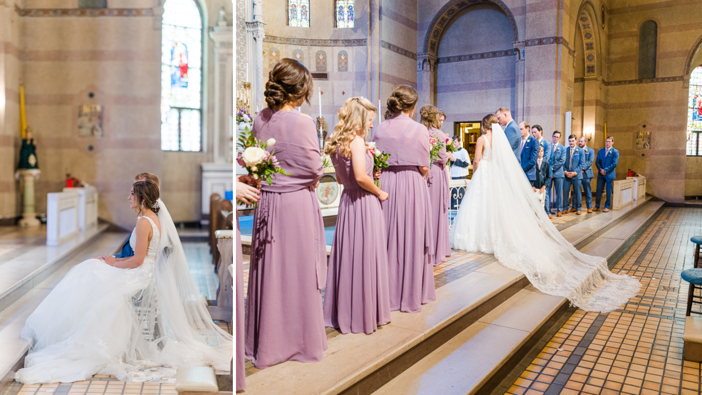 St. Mary Catholic Church Wedding | Bryne Hall Wedding Reception | Spring Hill College Wedding Photographed by Kristen Marcus Photography | Mobile AL Wedding Photographer