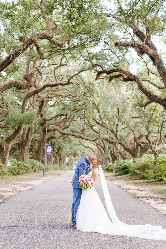 St. Mary Catholic Church Wedding | Bryne Hall Wedding Reception | Spring Hill College Wedding Photographed by Kristen Marcus Photography | Mobile AL Wedding Photographer