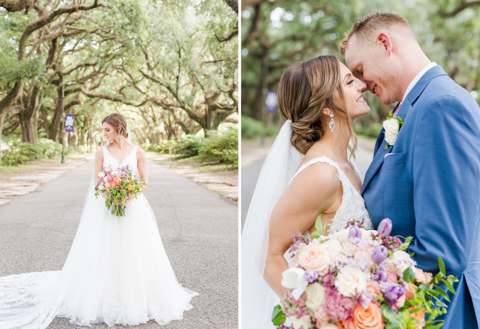 St. Mary Catholic Church Wedding | Bryne Hall Wedding Reception | Spring Hill College Wedding Photographed by Kristen Marcus Photography | Mobile AL Wedding Photographer