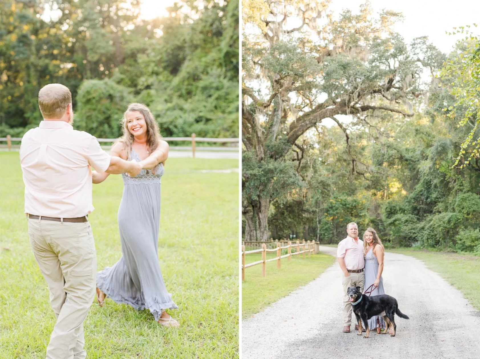 Bringing your dog to your engagement photoshoot | Spanish Fort Engagement session photographed by Kristen Marcus Photography | Blakely State Park
