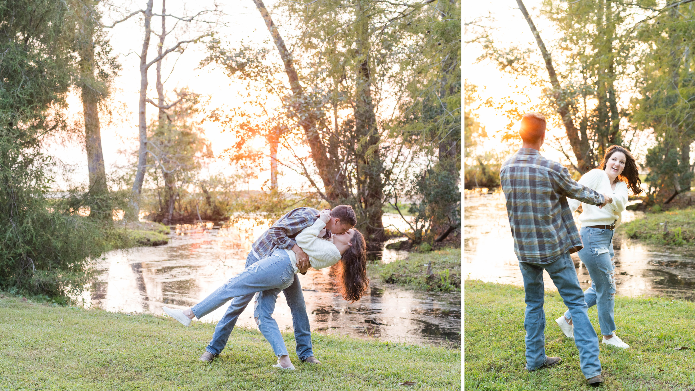 Fairhope Duck Pond Engagement Photoshoot | Fairhope Wedding Photographer