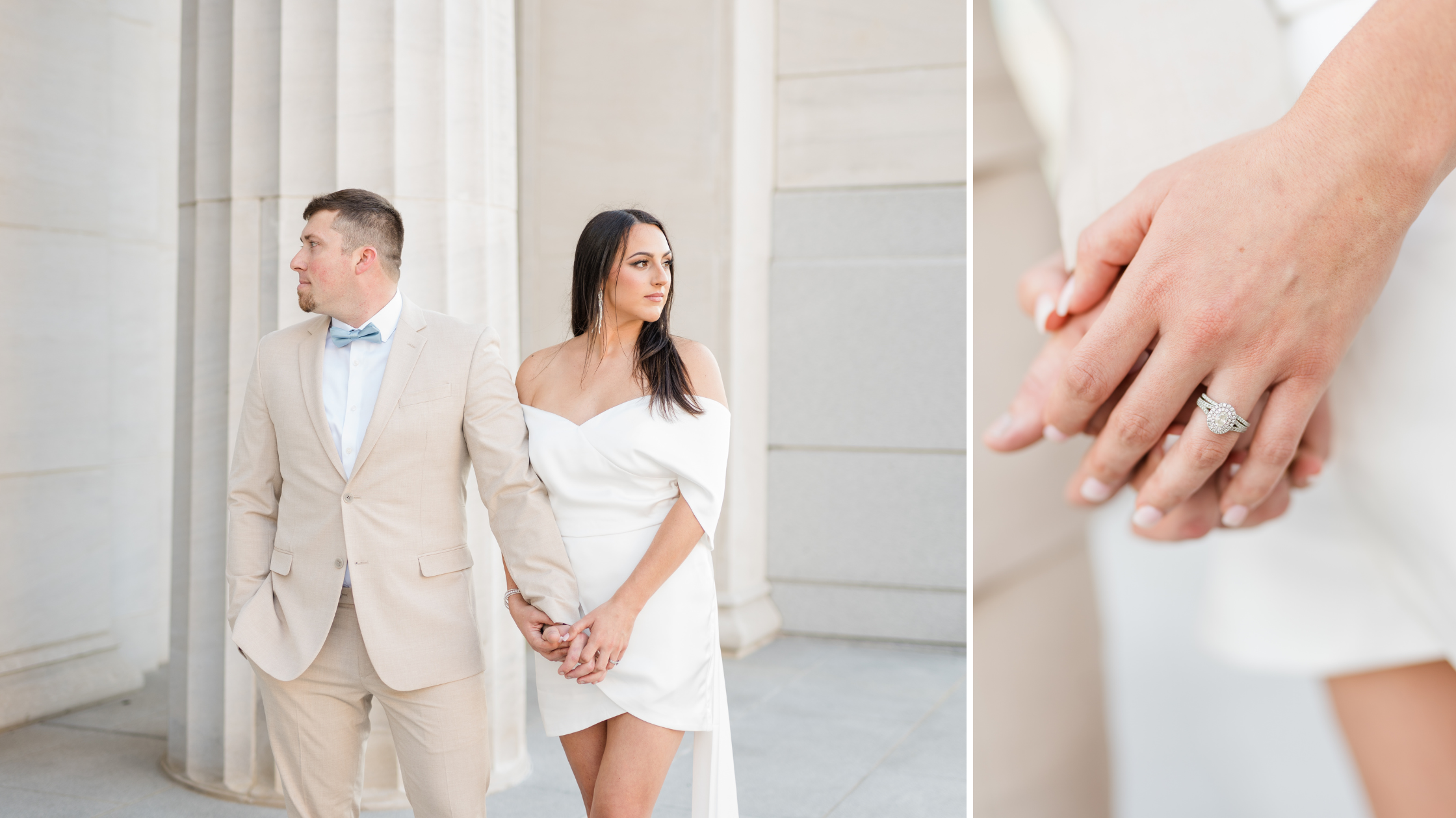 Downtown Mobile AL Elopement Photoshoot at the Federal Courthouse Building 