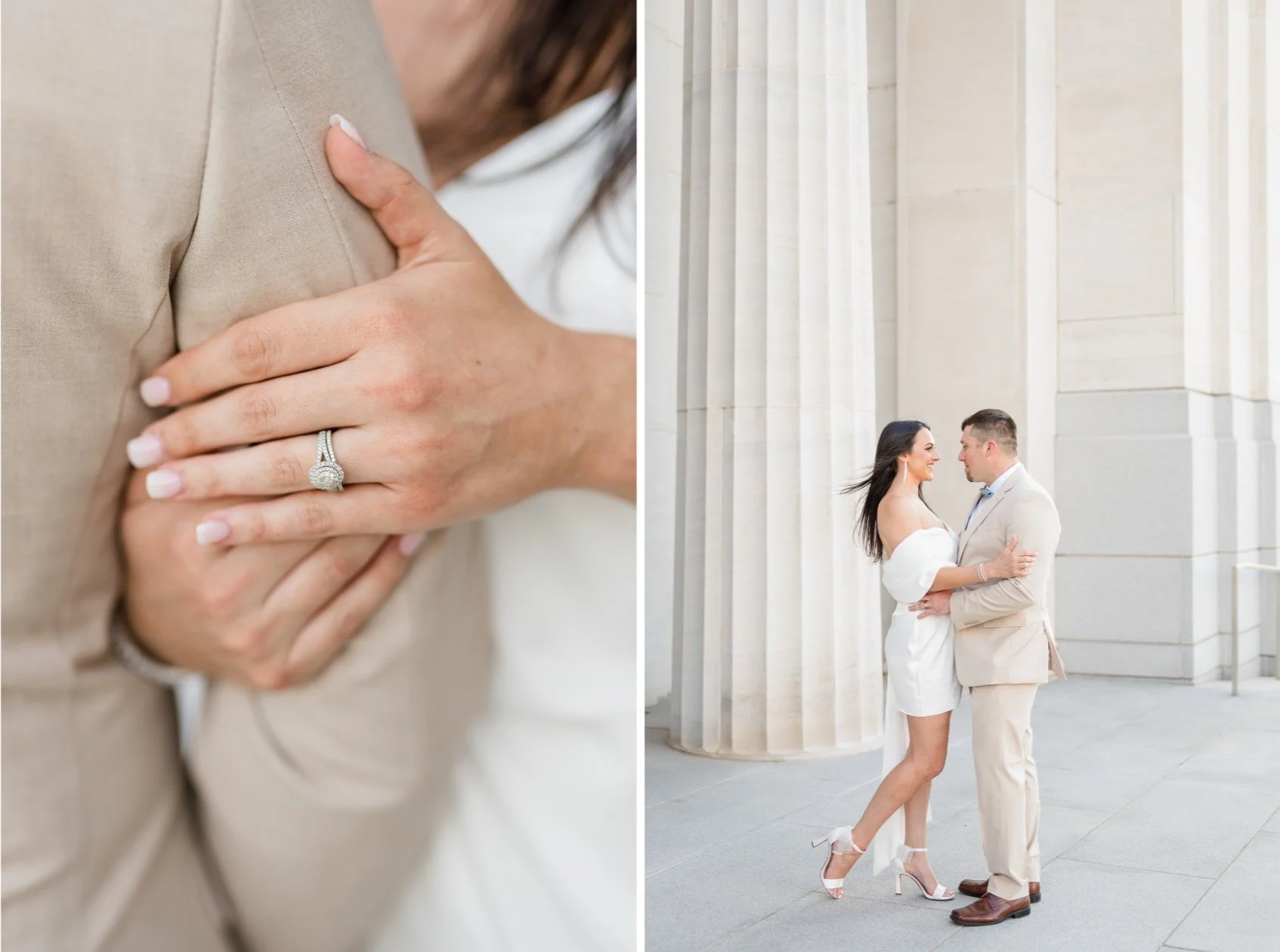 Downtown Mobile AL Elopement Photoshoot at the Federal Courthouse Building 