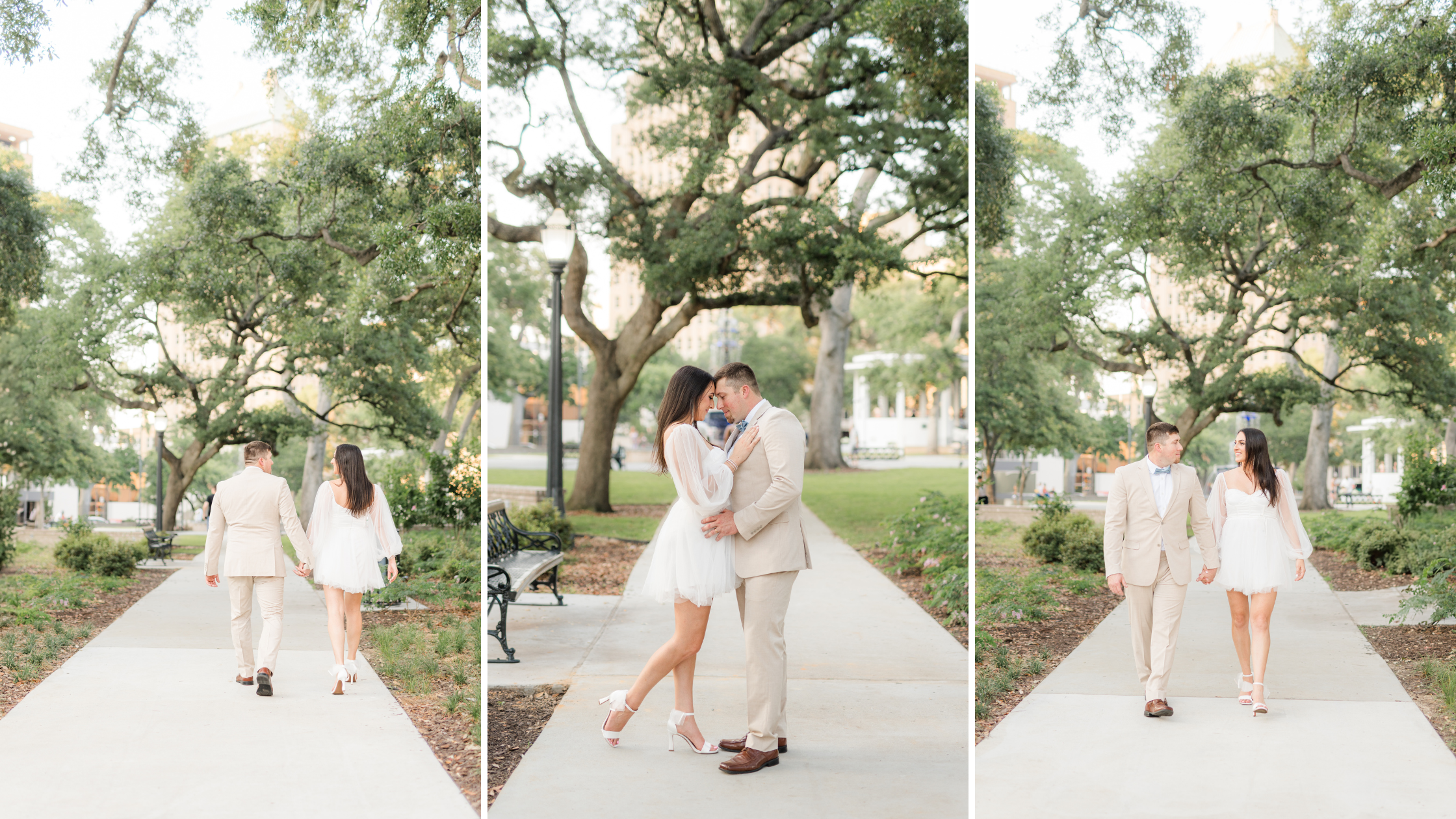Bienville Square Elopement Photoshoot in Mobile AL