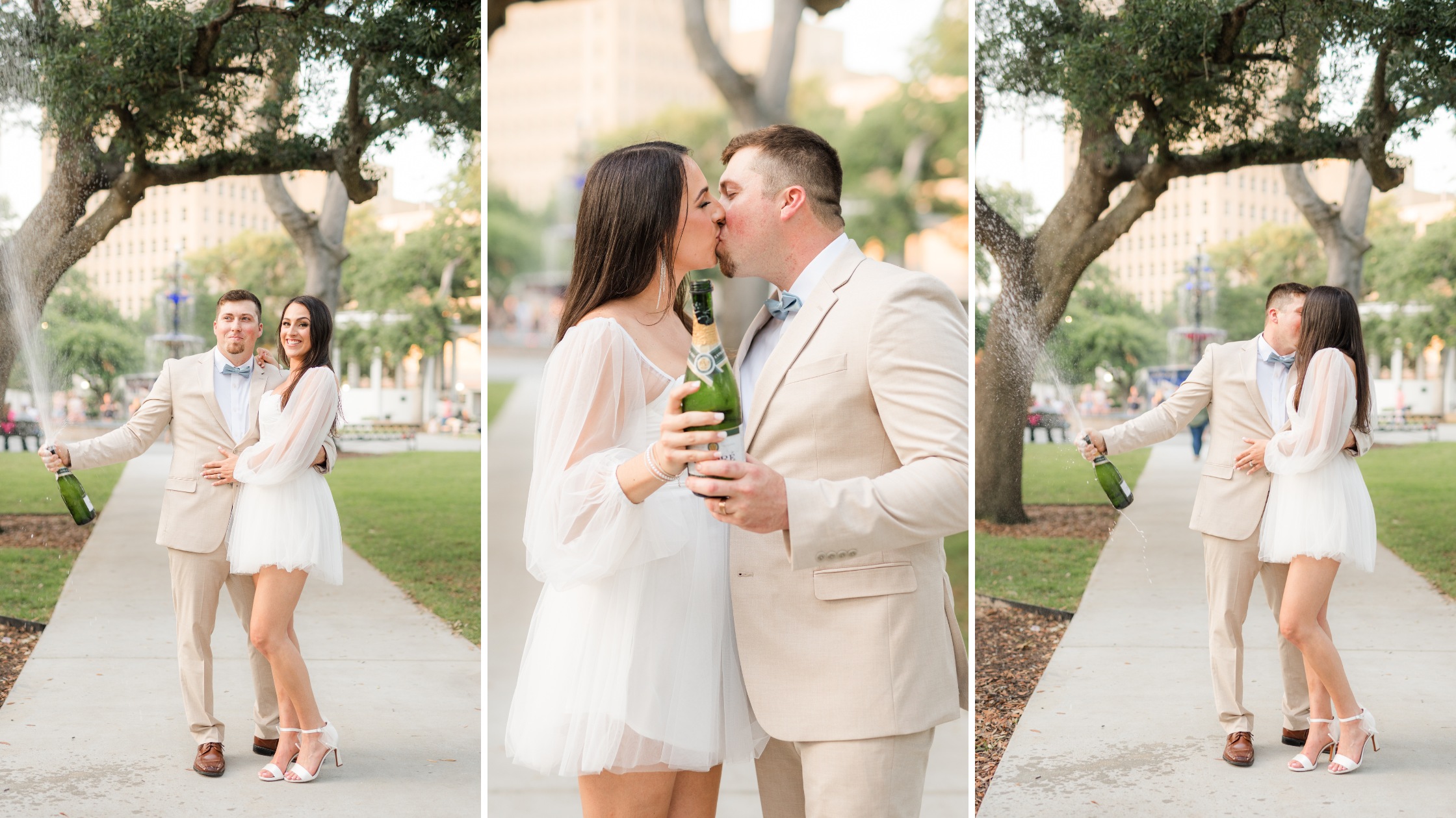Bienville Square Elopement Photoshoot in Mobile AL