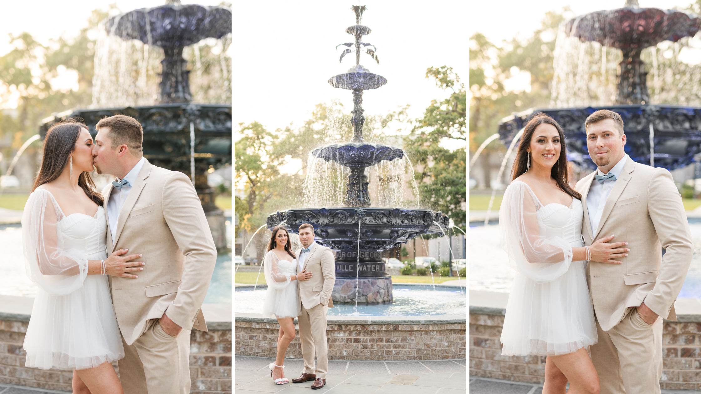 Bienville Square Elopement Photoshoot in Mobile AL