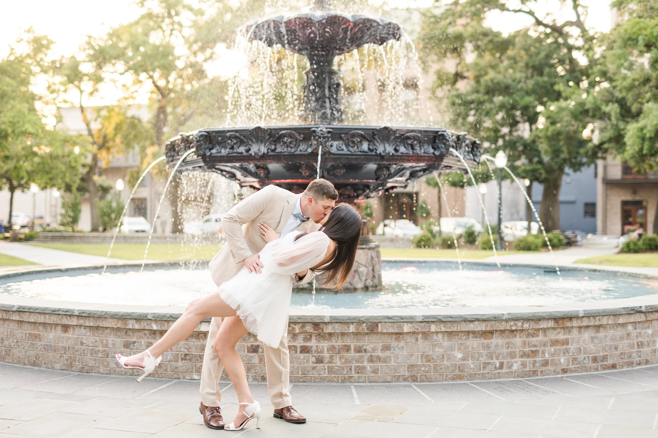 Bienville Square Elopement Photoshoot in Mobile AL