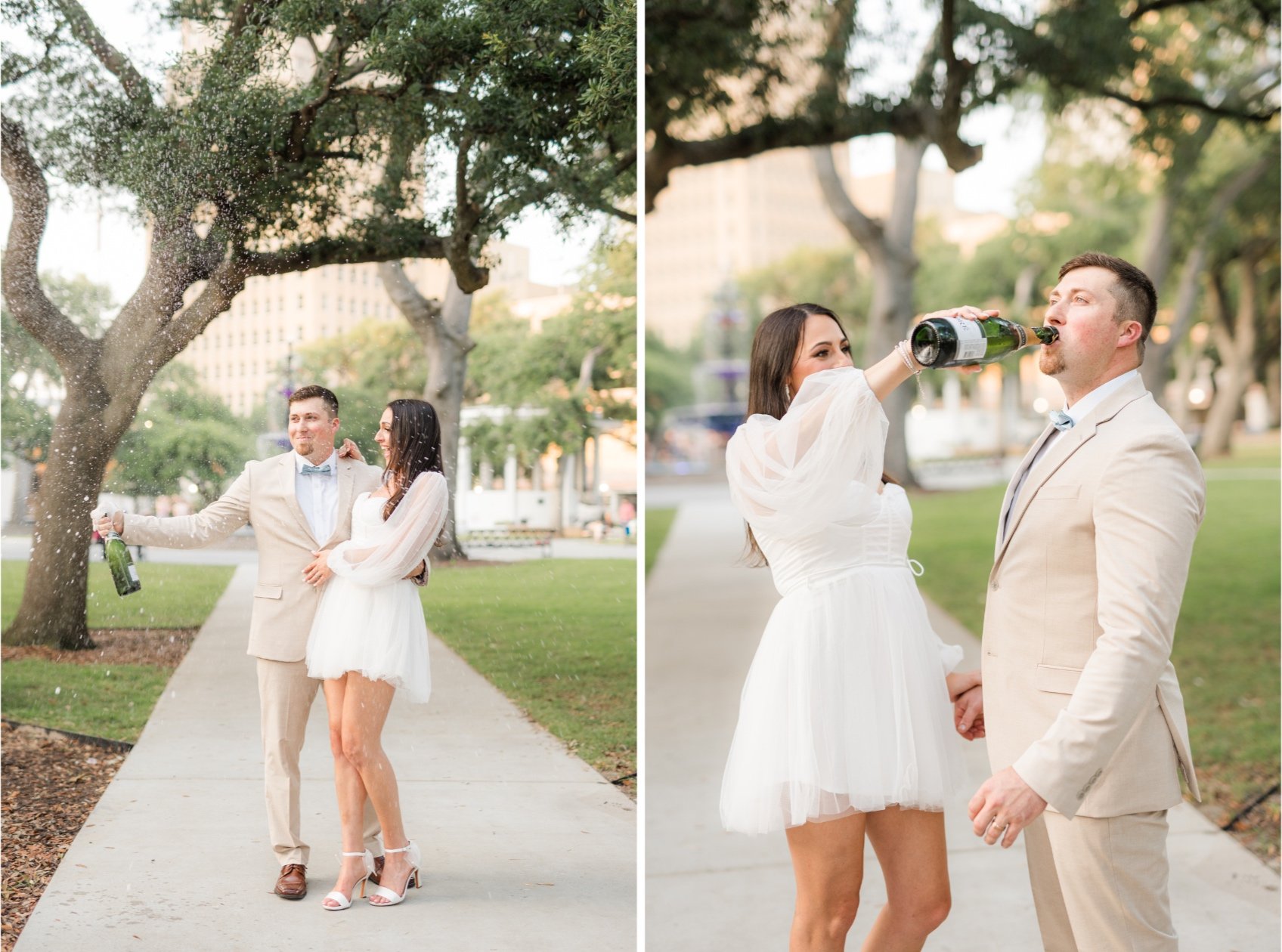 Bienville Square Elopement Photoshoot in Mobile AL