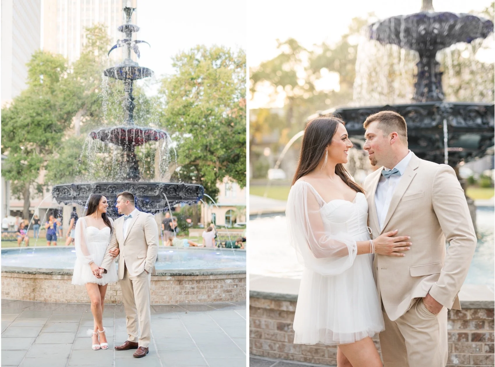 Bienville Square Elopement Photoshoot in Mobile AL