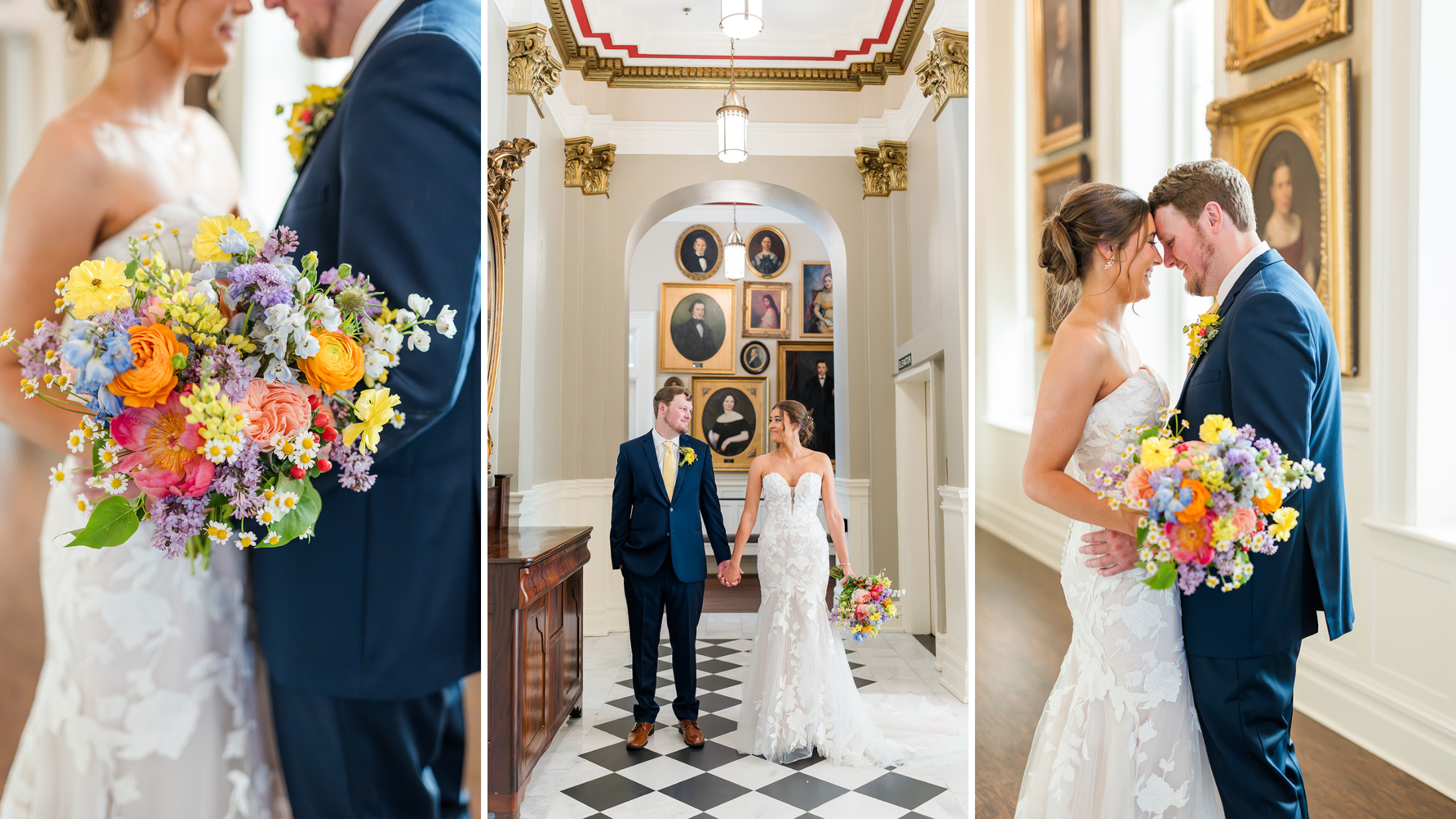 History Museum of Mobile Alabama Wedding in April | Spring Wedding in Mobile Alabama | Wedding Photographer