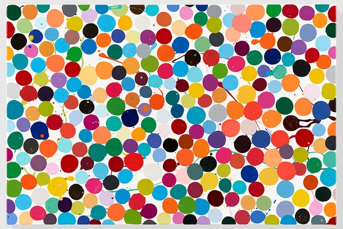 Painting by Damien Hirst