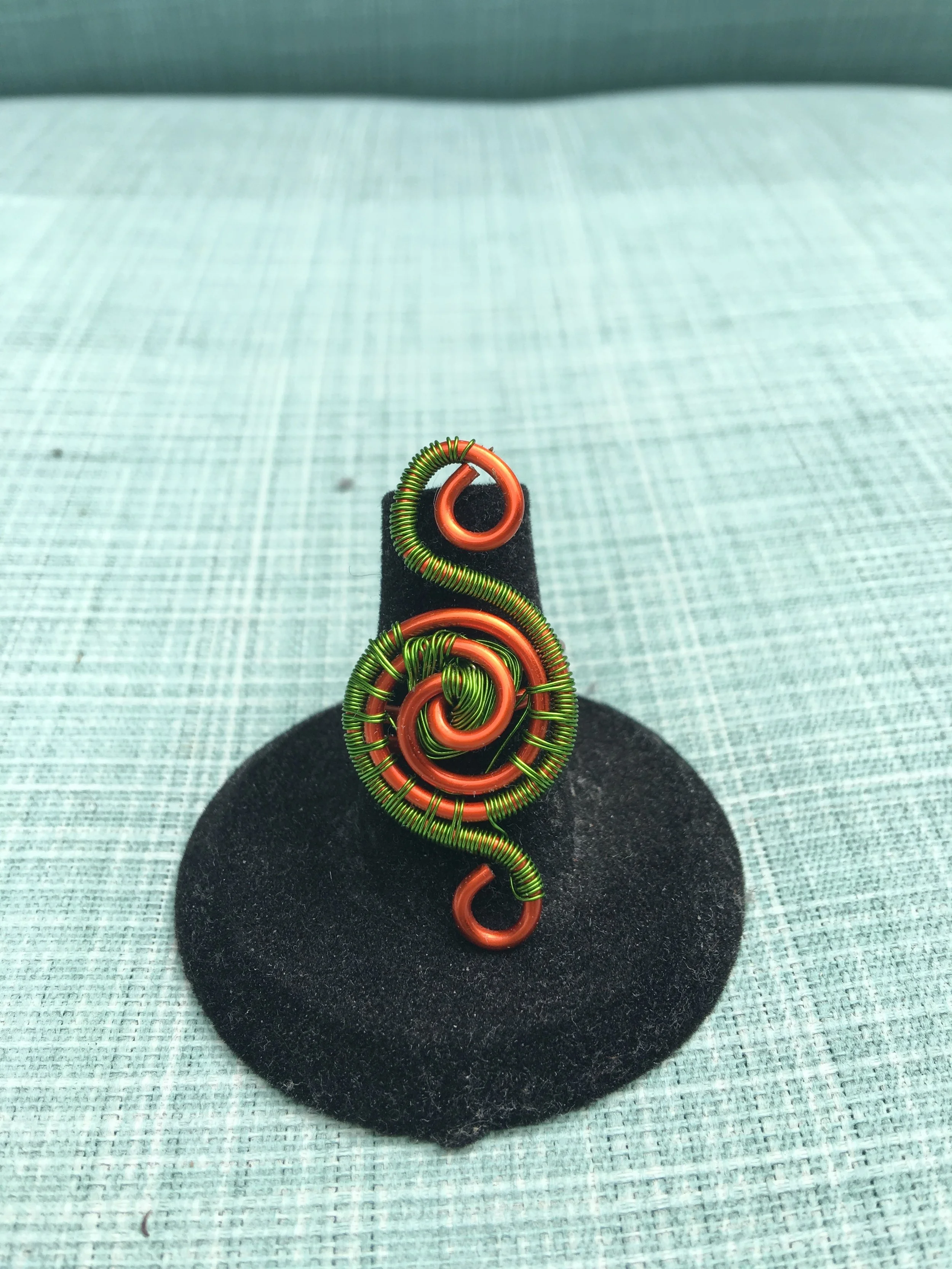 Copper Fantasy Collection: Wire Wrap Ring Size 6