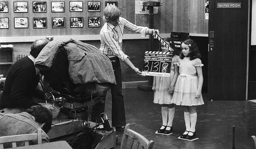 The Grady Twins behind the scenes
