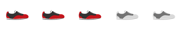 3 out of 5 Bloody Sneakers