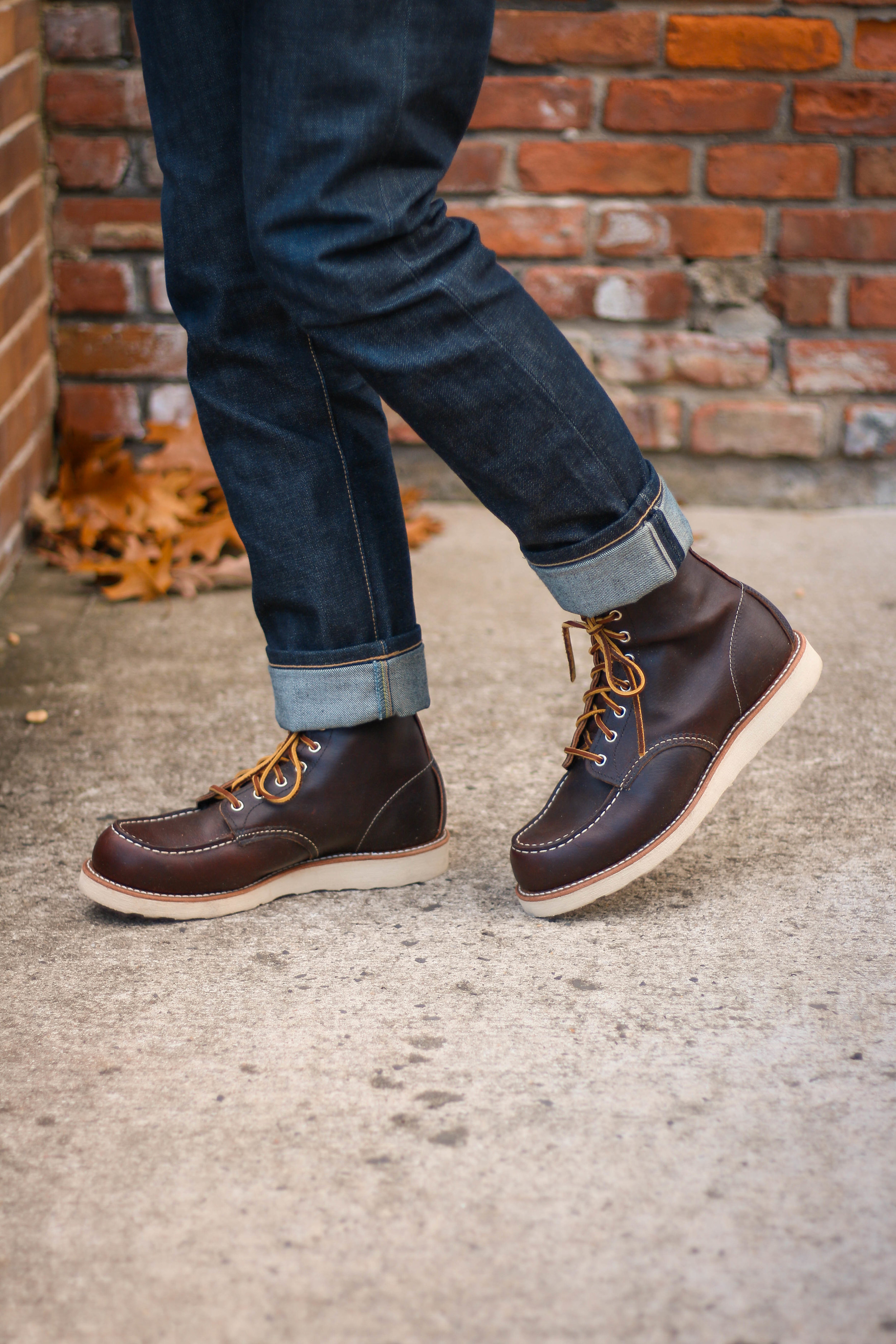 Red Wing Black Moc Toe Boots | vlr.eng.br