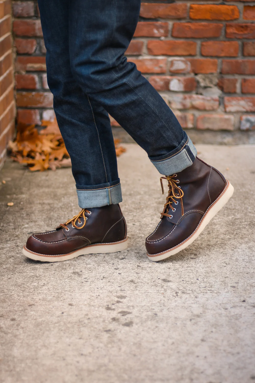 red wing moc toe