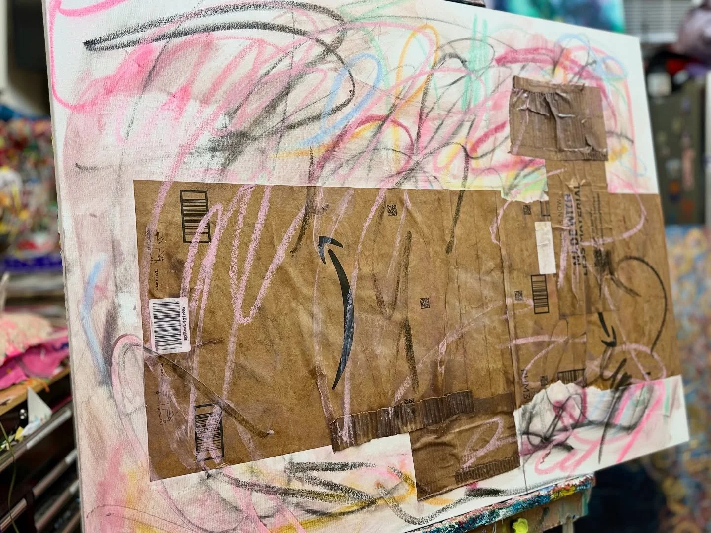 The ugly beginnings…
#wip #workinprogress #paintingprocess #mixedmedia #texture #color