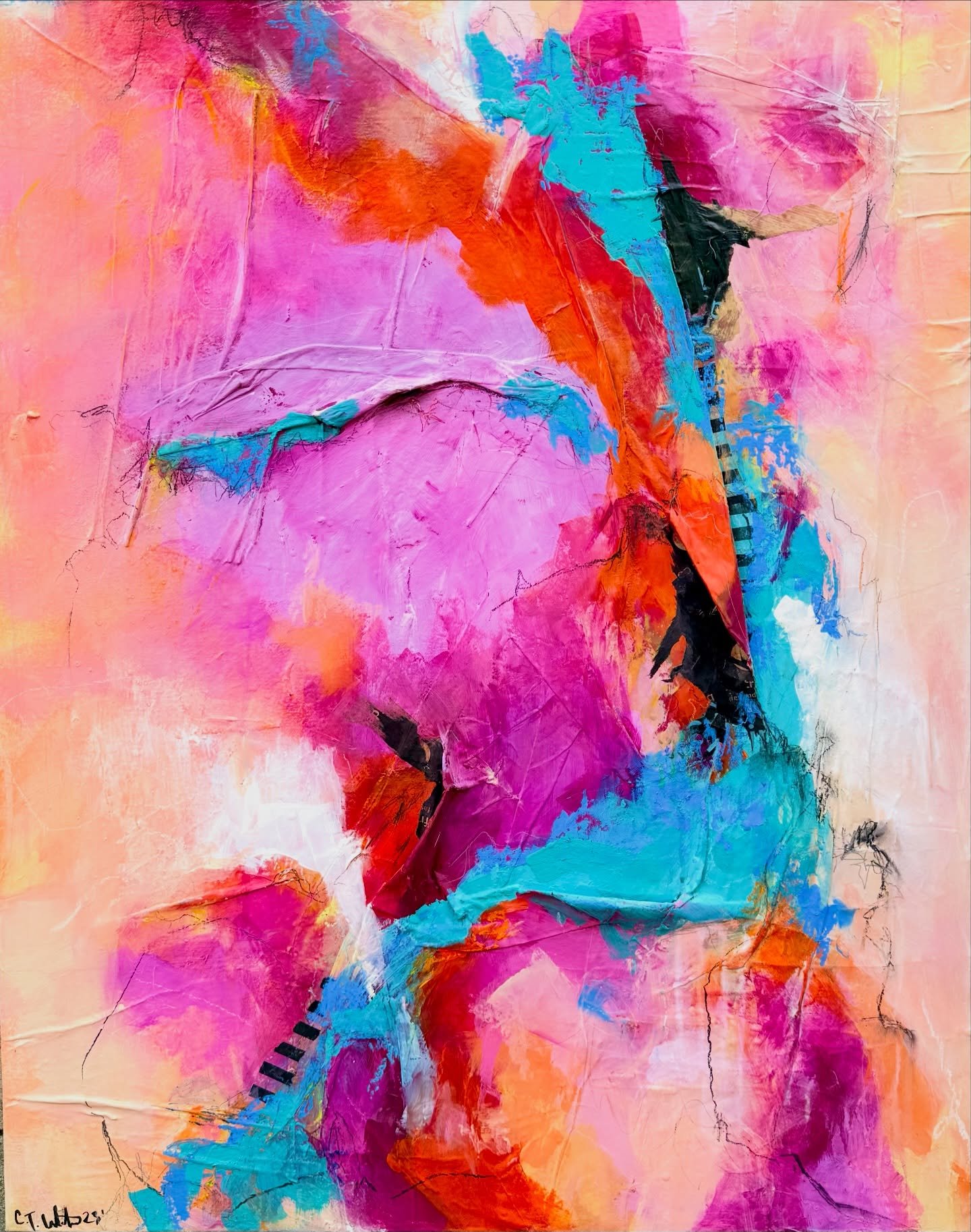 An older piece that was tweaked and reworked a bit-

&ldquo;New beginnings&rdquo;
24x30
Mixed media on canvas-acrylic, oil stick, tempera, paper, recycled packaging, graphite

#artforyourhome #texture #color #bold #artbuyers