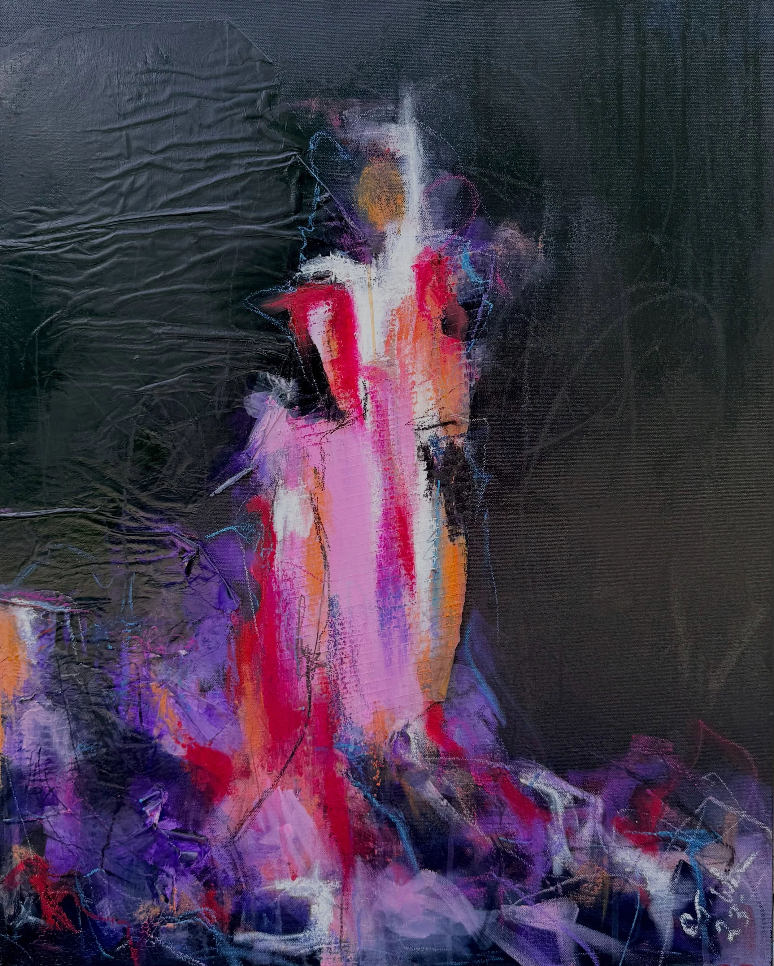 Not a new piece, but one that&rsquo;s still available and is stunning in person&hellip;

&ldquo;Do not go gentle&rdquo;
24x30 mixed media on canvas 
Available for purchase, DM for more info

#boldandbeautiful #artforyourhome #interiordesigninspiratio