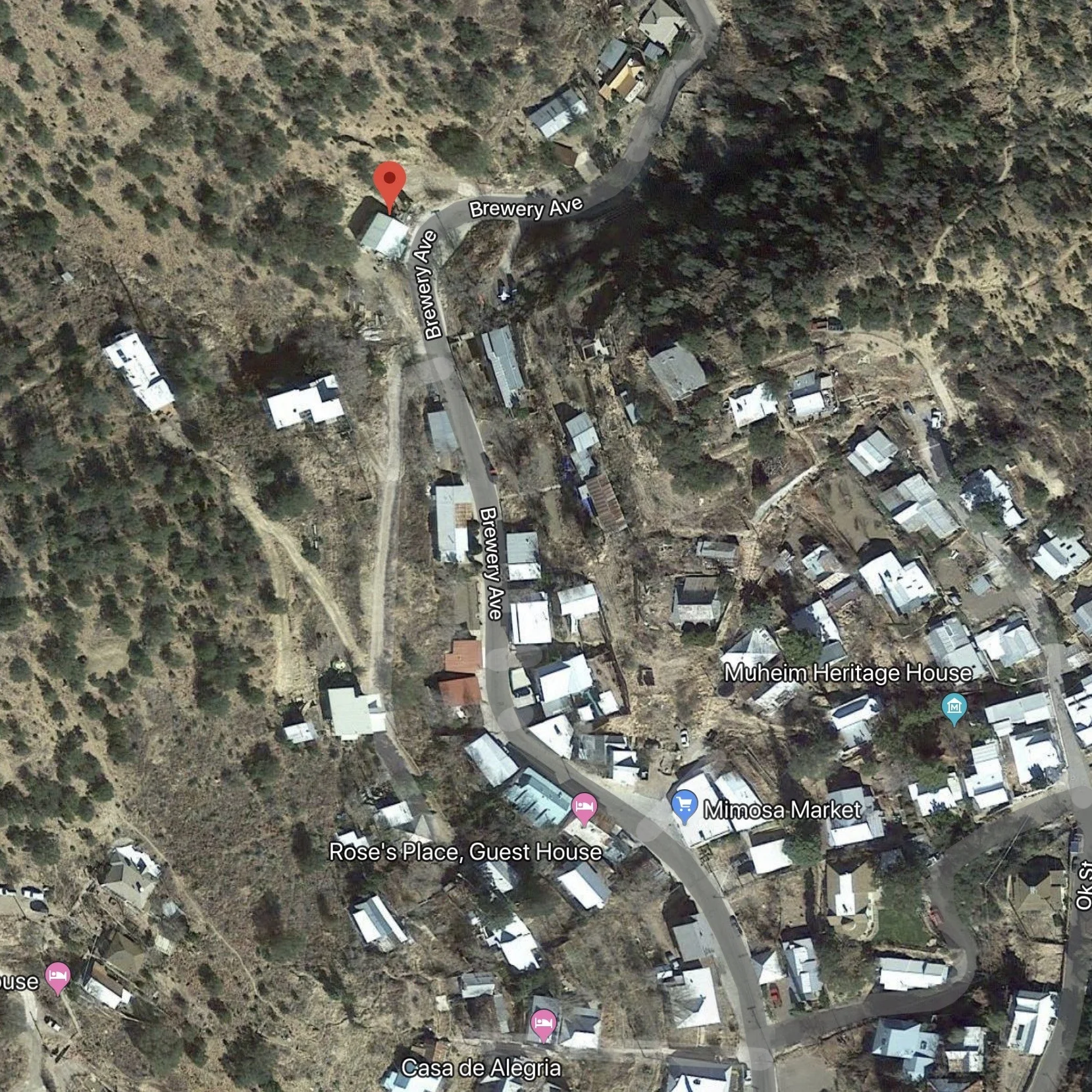 The red pin marks the spot!
