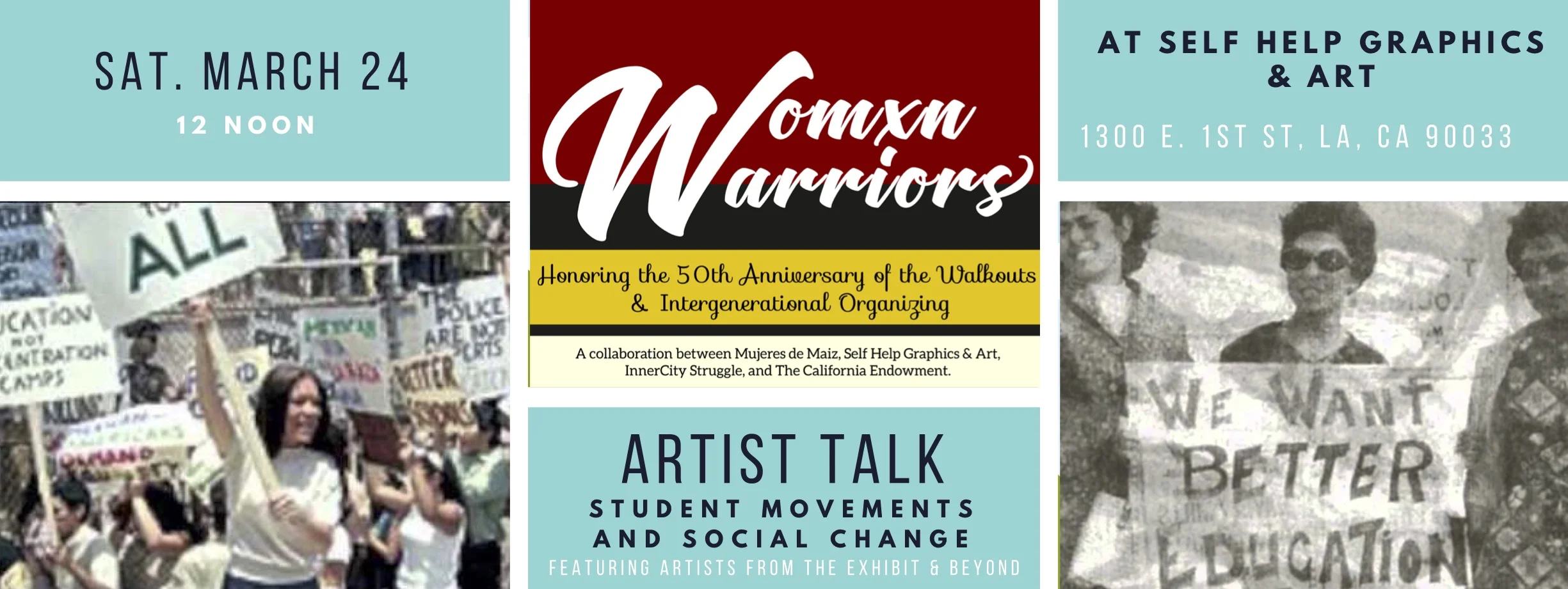 Womxn Warriors Artists Talk - Art, Student Movements and Social Change