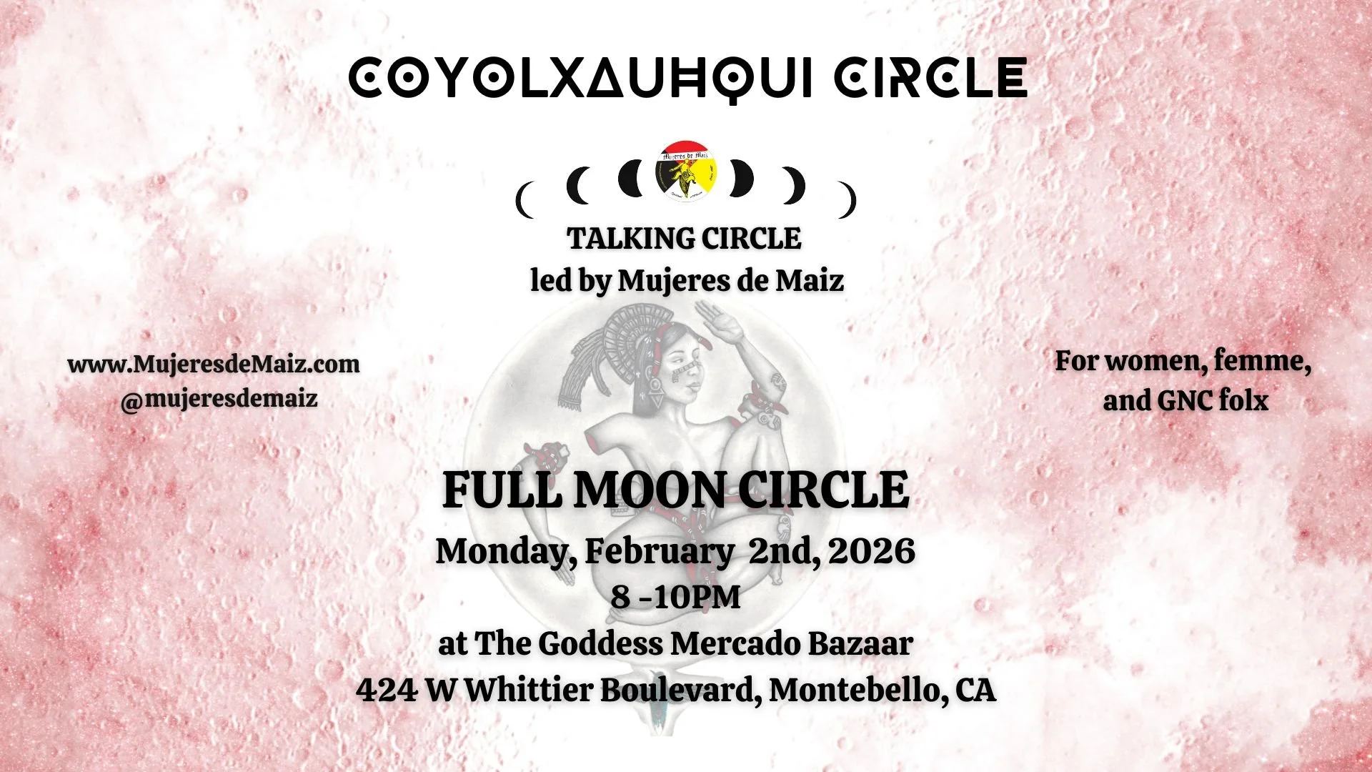 Full Moon Coyolxauhqui Circle - February