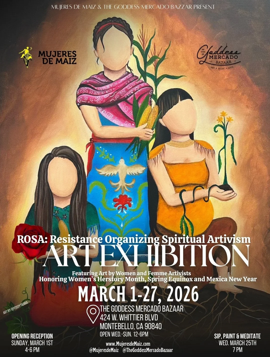 ART EXHIBIT - ROSA:  Resistance Organizing Spiritual Artivism