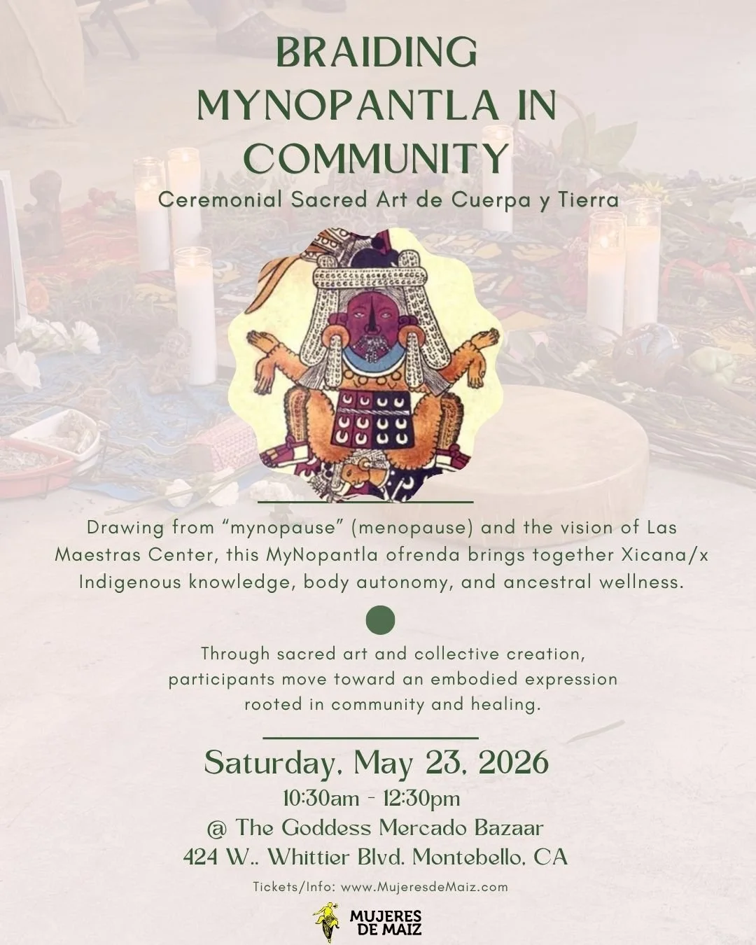 Braiding Mynopantla (menopause) in Community  Ceremonial Sacred Art de Cuerpo y Tierra