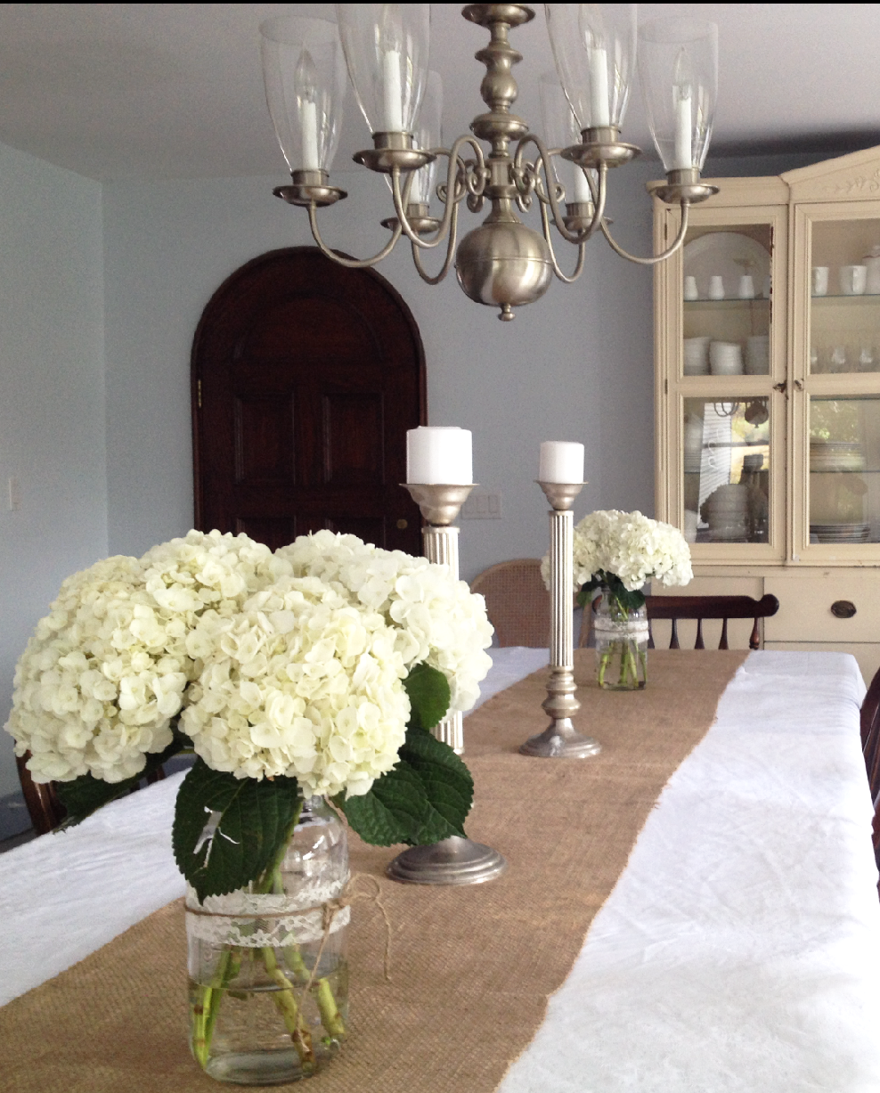 dining room table with hydrangeas.PNG