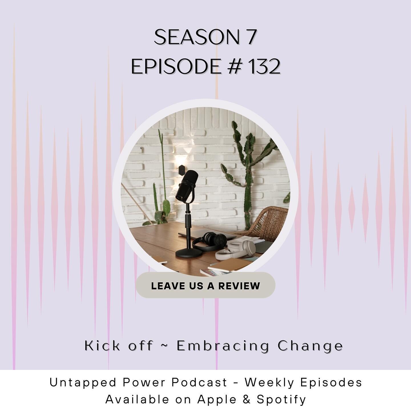 Back for Season 7 of Untapped Power 🎙️🔥

Excited to kick off a new season and to welcome some more amazing guests.

Check it out on apple or Spotify

#podcast #untappedpower #newseason #community #connection #yogainspiration