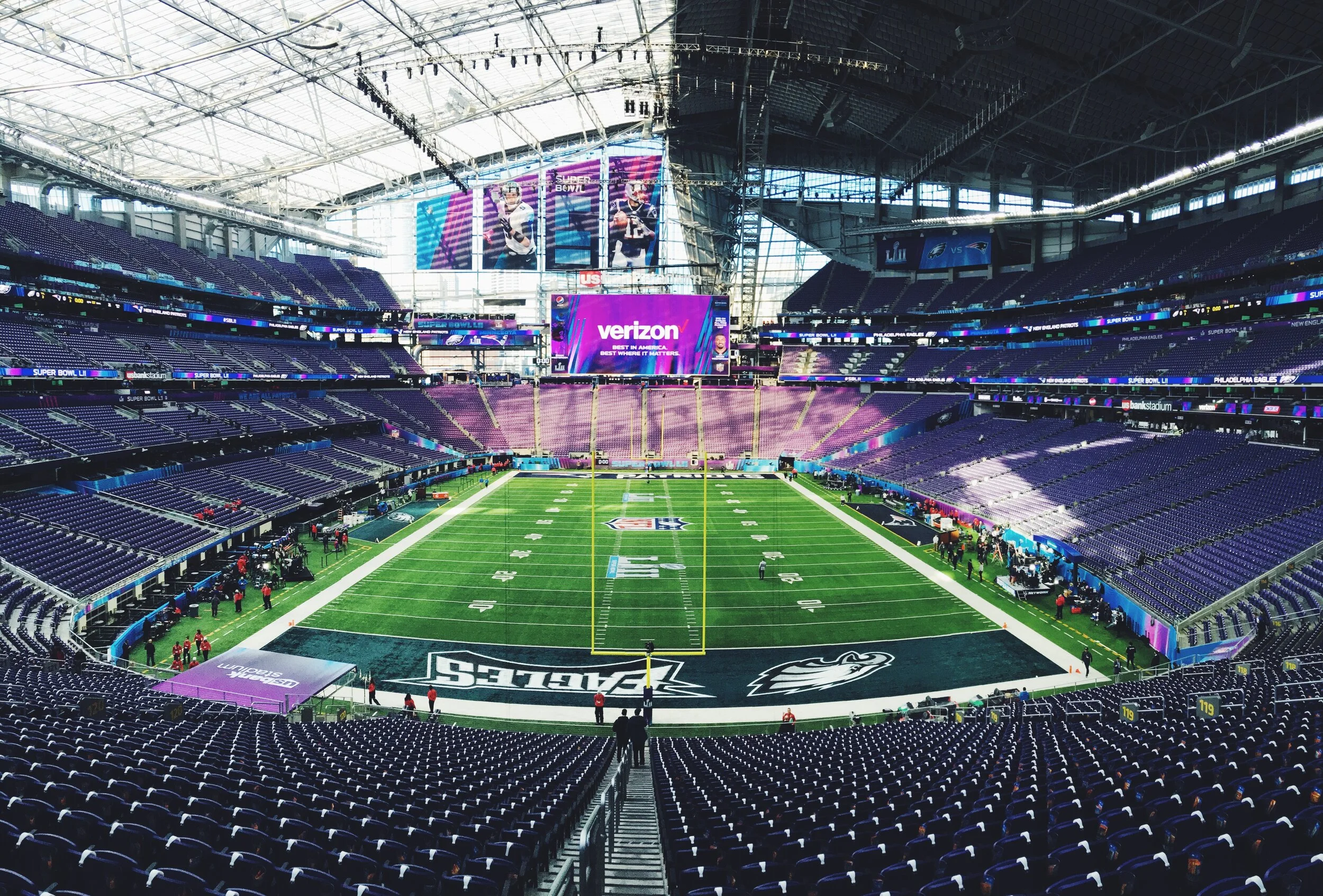 super bowl event signage