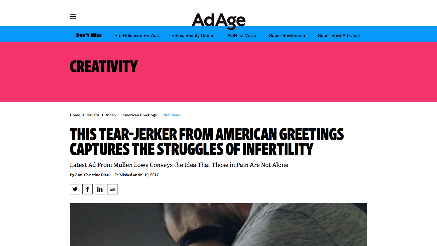 American Greetings Addresses Infertility Struggles in Tear-Jerking Ad - Video - Creativity Online.png