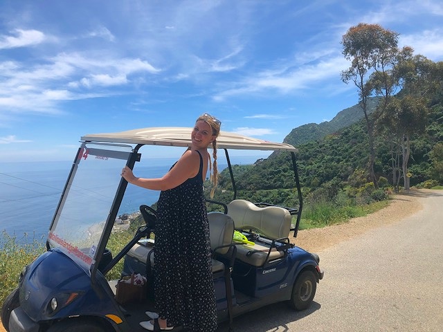 Golf carting around the island is so much fun!