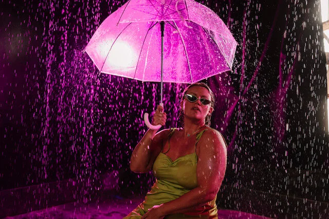 RAIN ON ME...why shooting in a rain room is all the hype right now...