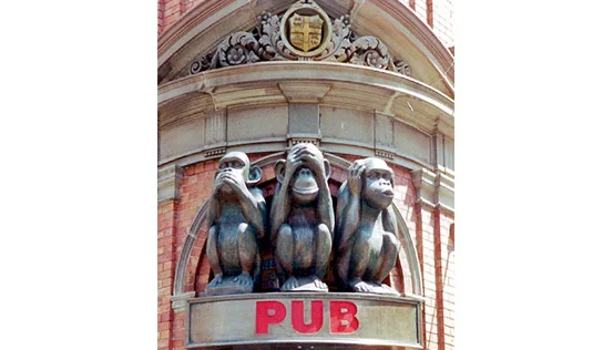 3 Wise Monkeys Iconic Signage