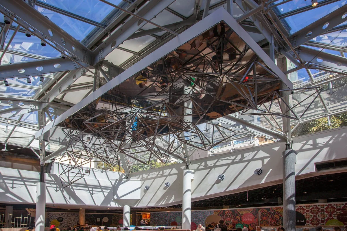 Sculptural Lights at Greenwood Plaza Atrium
