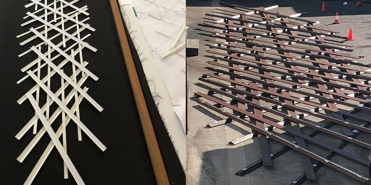  Laying out the blades based on the supplied model 