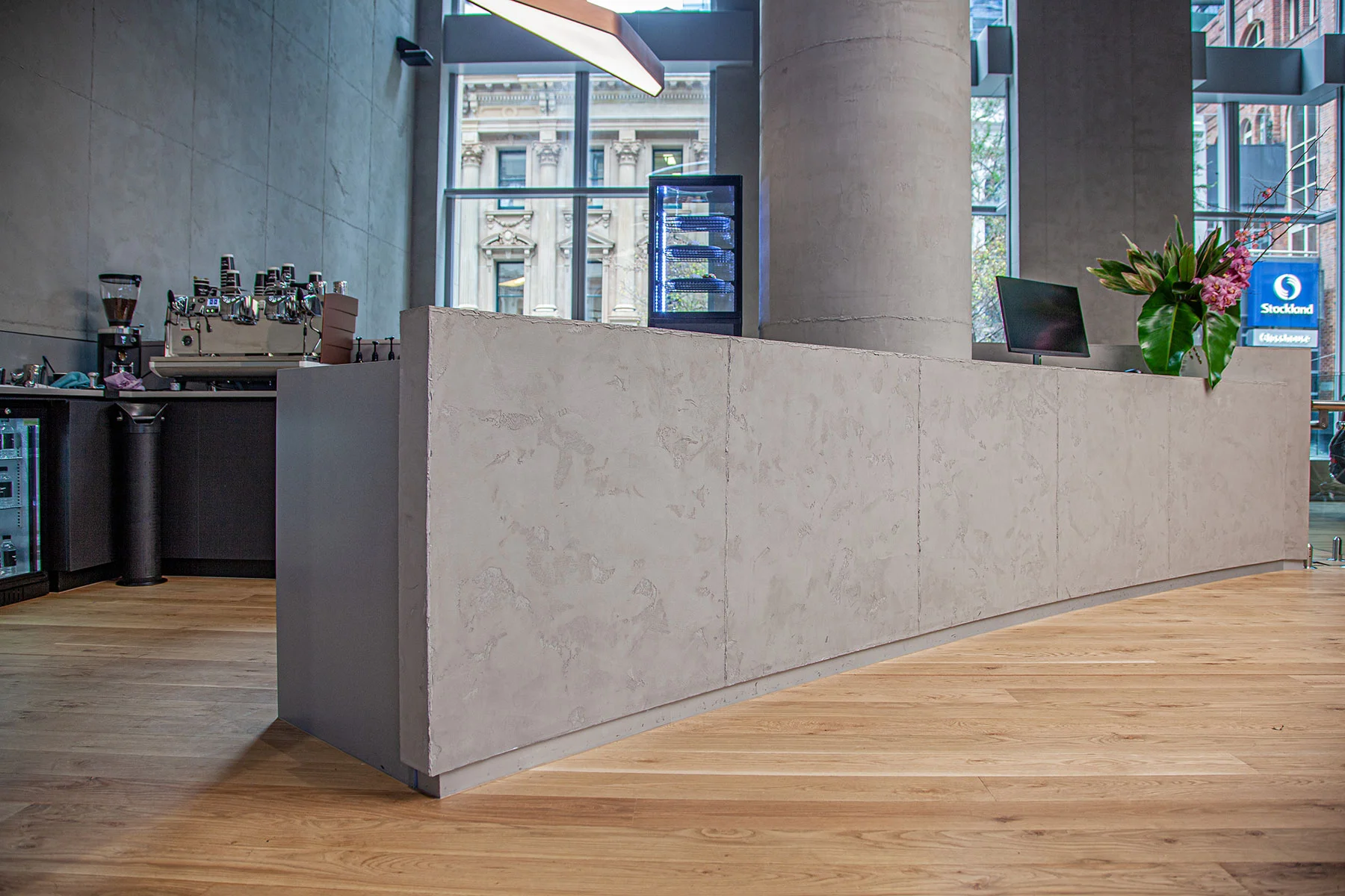 Custom concrete finish
