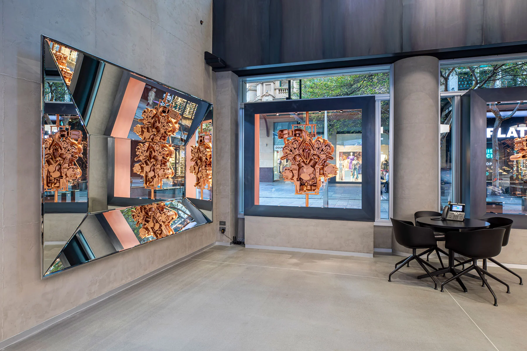 Feature mirror in Genesis Studio, Sydney