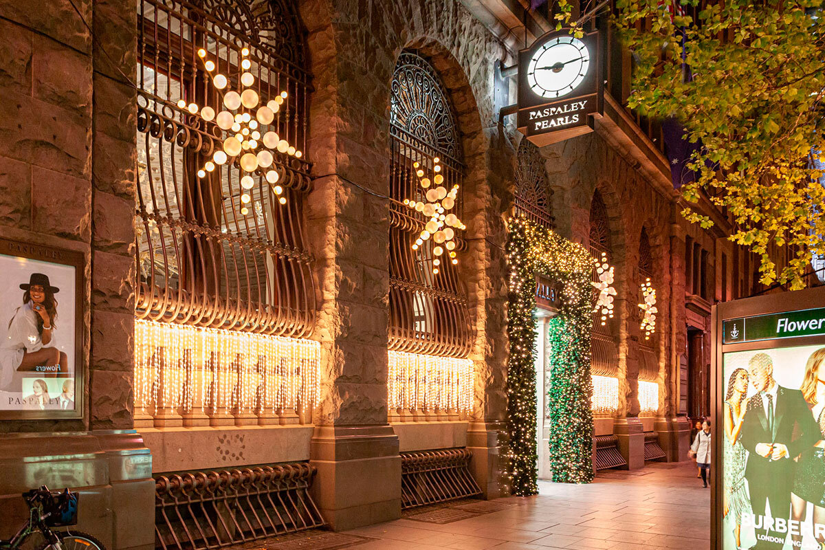 Paspaley Festive Lights Martin Place