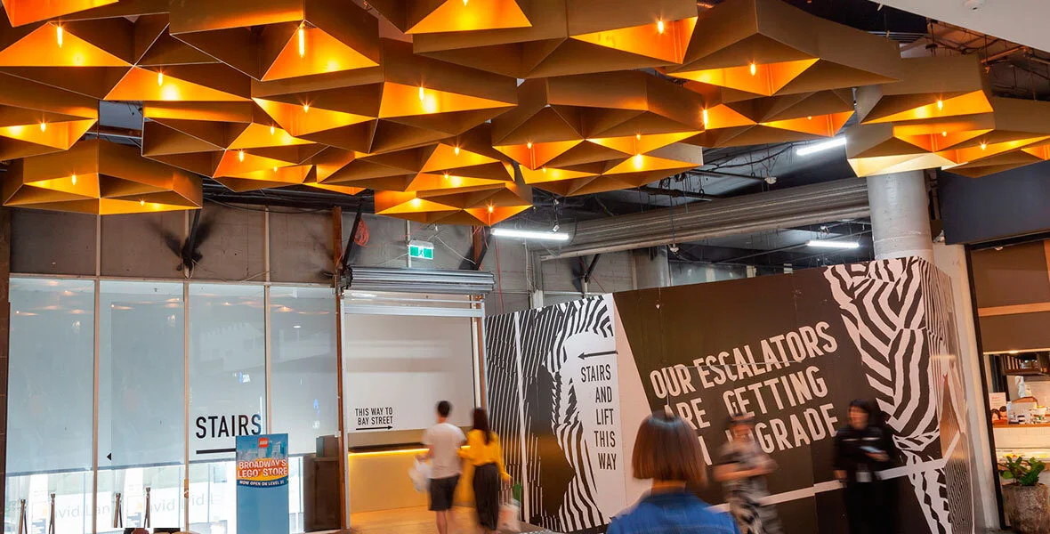 Dynamic Ceiling Design for Broadway Sydney